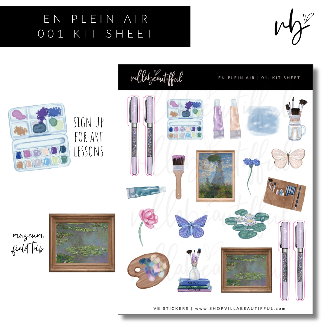 Sticker Sheet | En Plein Air 01 Kit Sheet