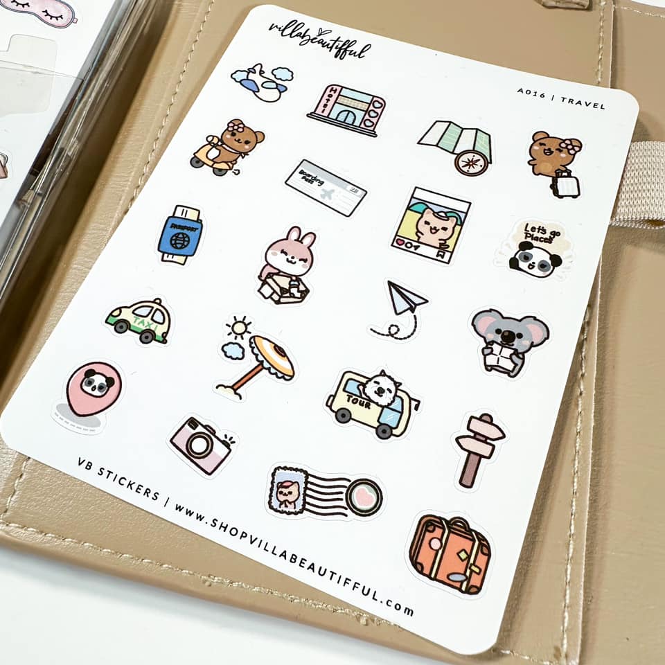 Sticker Sheet | A016 Travel