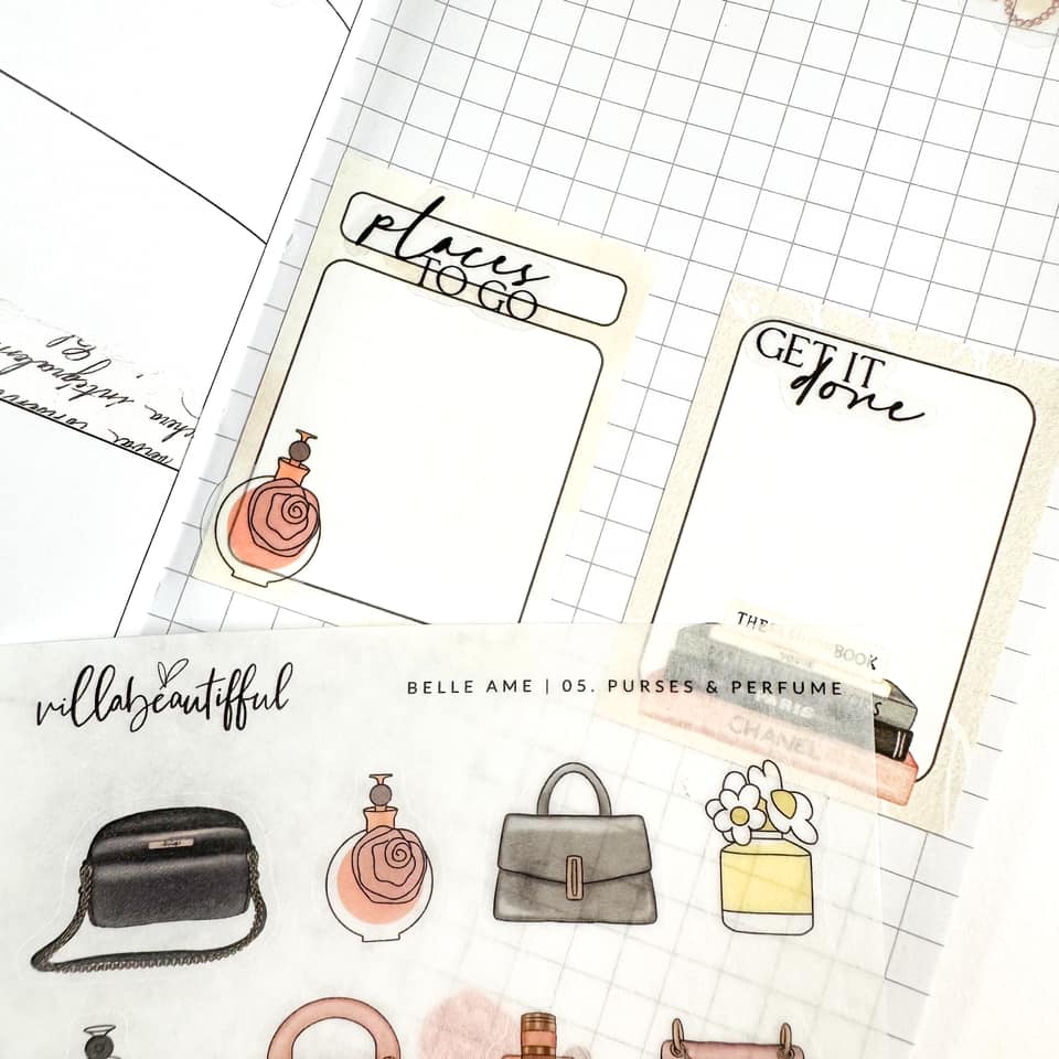 Sticker Sheet | Belle Ame 05 Purses & Perfume