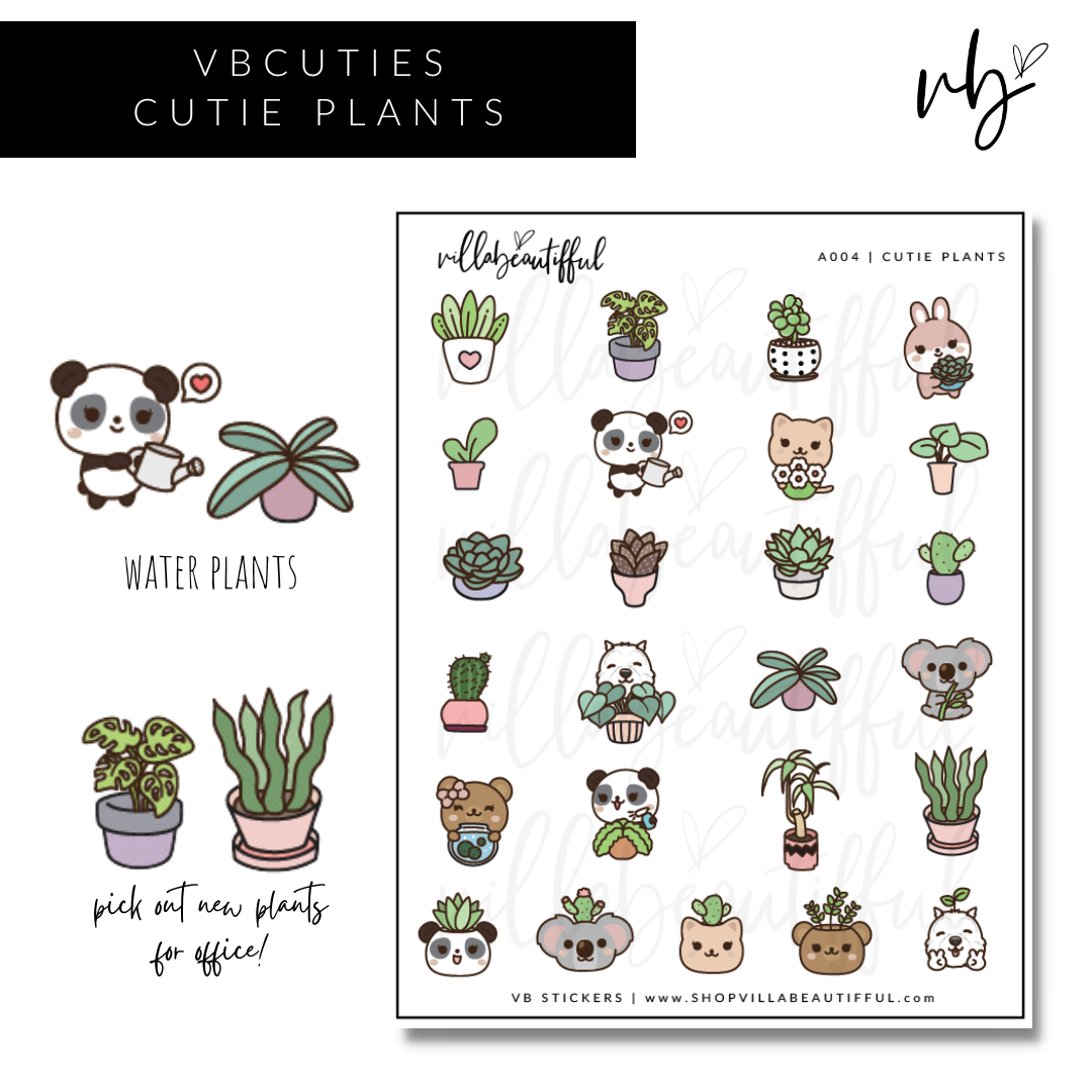 Sticker Sheet | A004 Cutie Plants