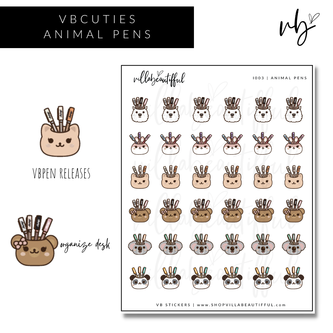 Sticker Sheet | A003 Animal Pens