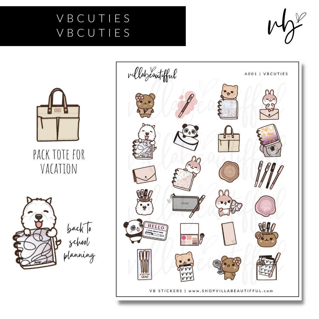 Sticker Sheet | A001 VBCuties