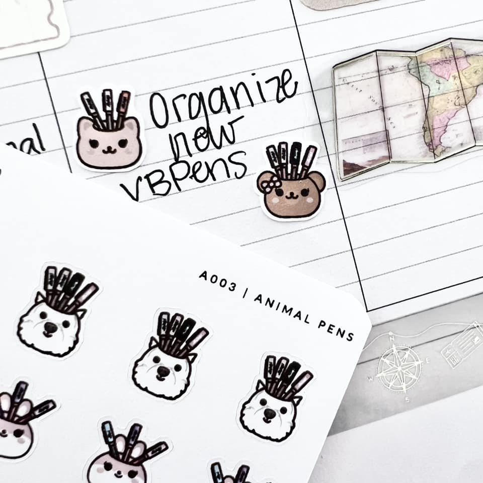 Sticker Sheet | A003 Animal Pens