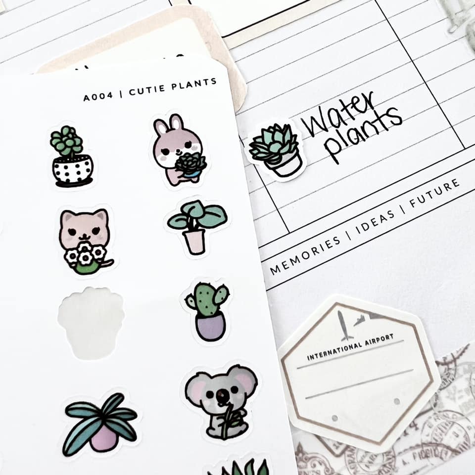 Sticker Sheet | A004 Cutie Plants