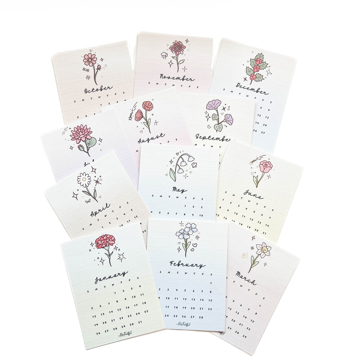 Calendar Cards | 2025