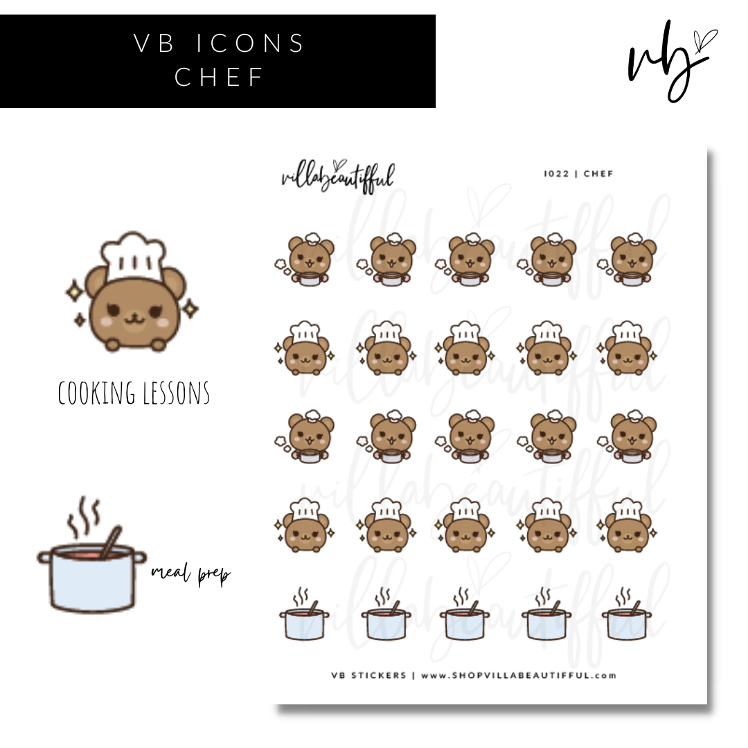 Sticker Sheet | I022 Chef