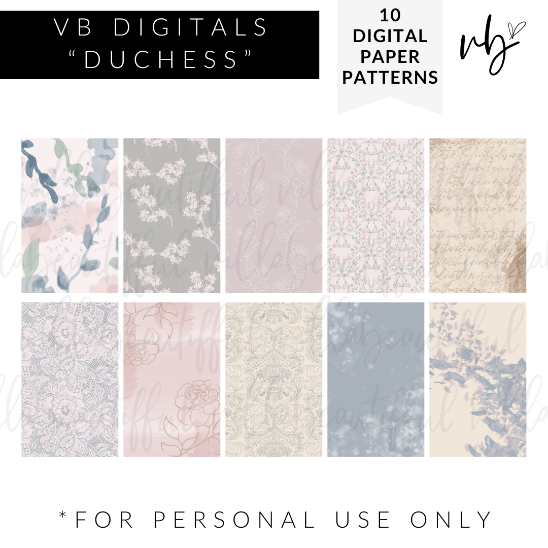 VB Digitals | Duchess Paper Patterns