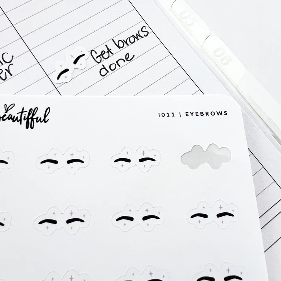 Sticker Sheet | I011 Eyebrows