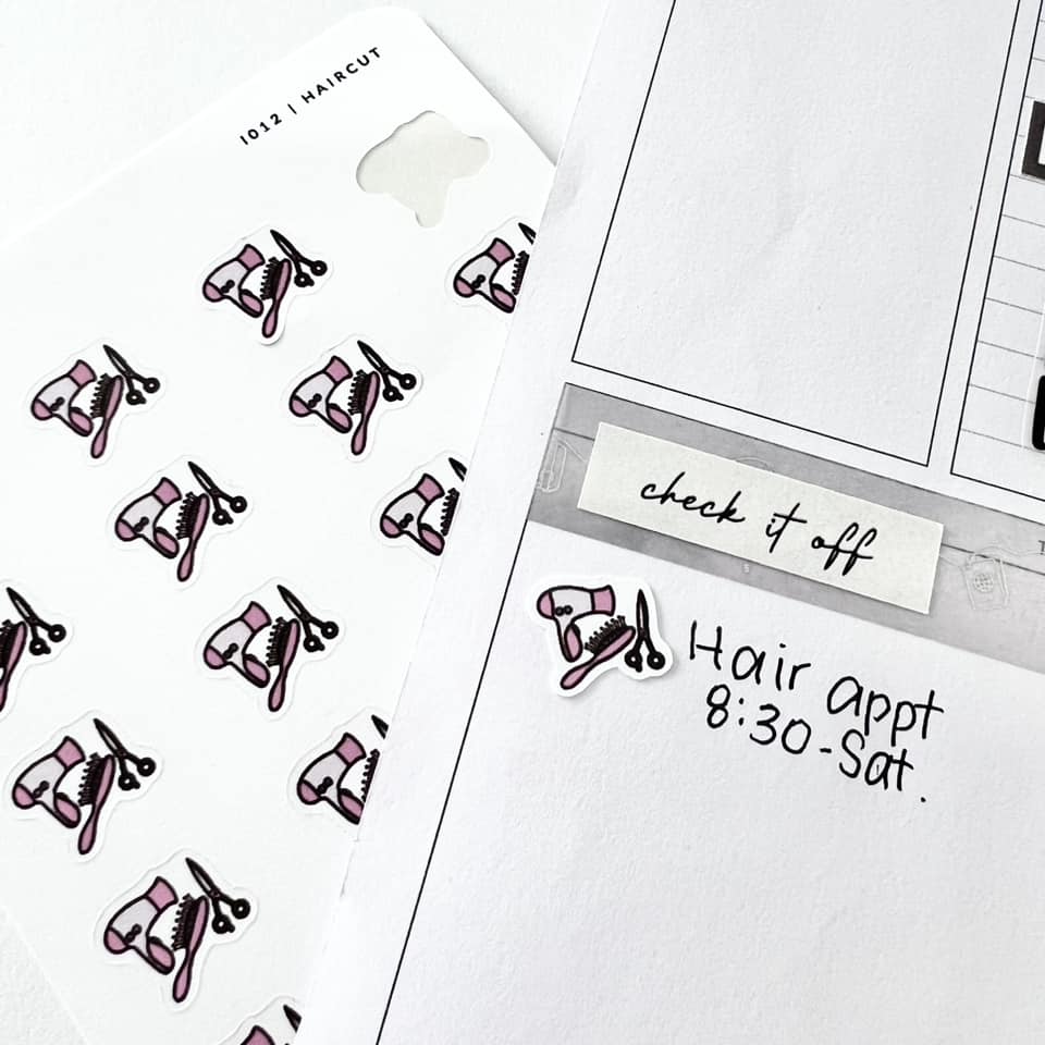 Sticker Sheet | I012 Haircut