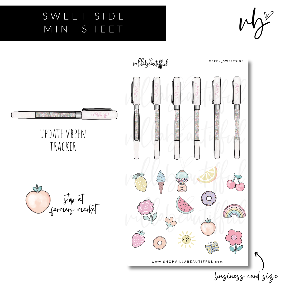 Sticker Sheet | VBPens Mini Sweet Side