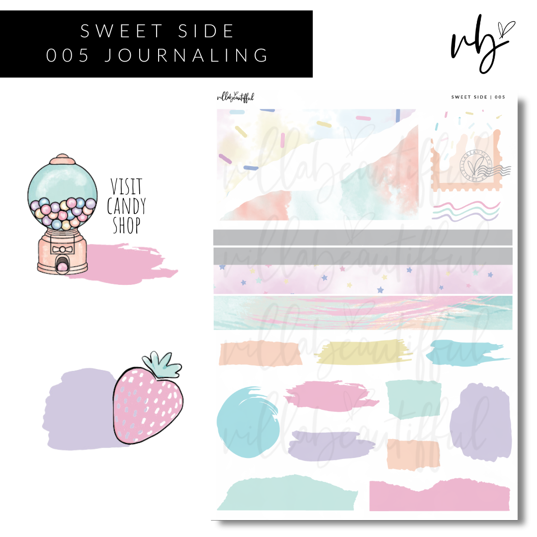 Sticker Sheet | Sweet Side 05 Journaling