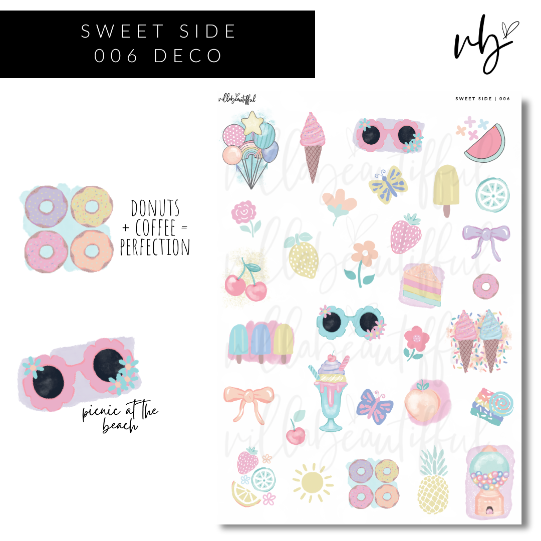 Sticker Sheet | Sweet Side 06 Deco