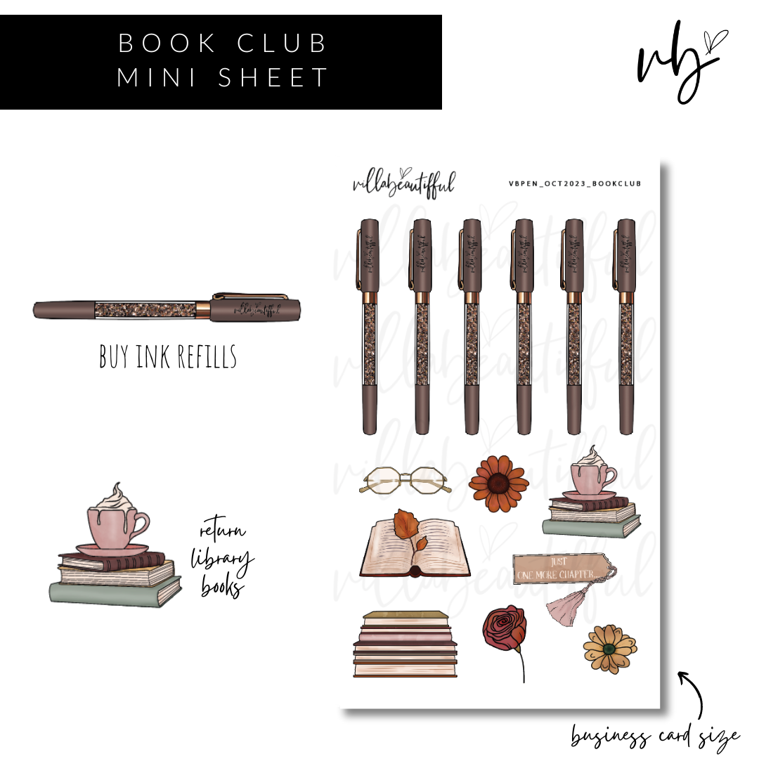 Sticker Sheet | VBPens Mini Book Club