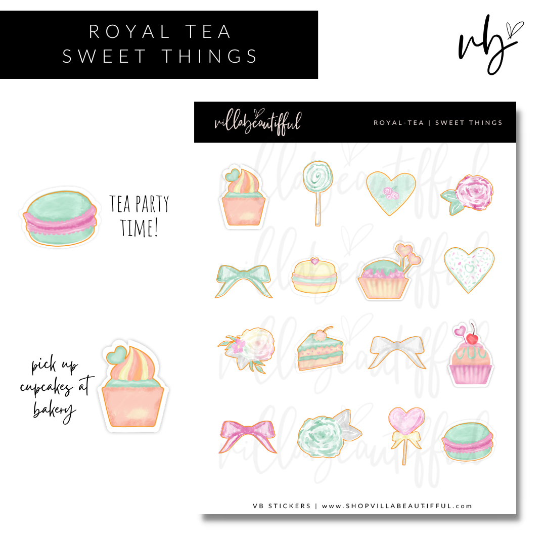 Sticker Sheet | Royal Tea Sweet Things