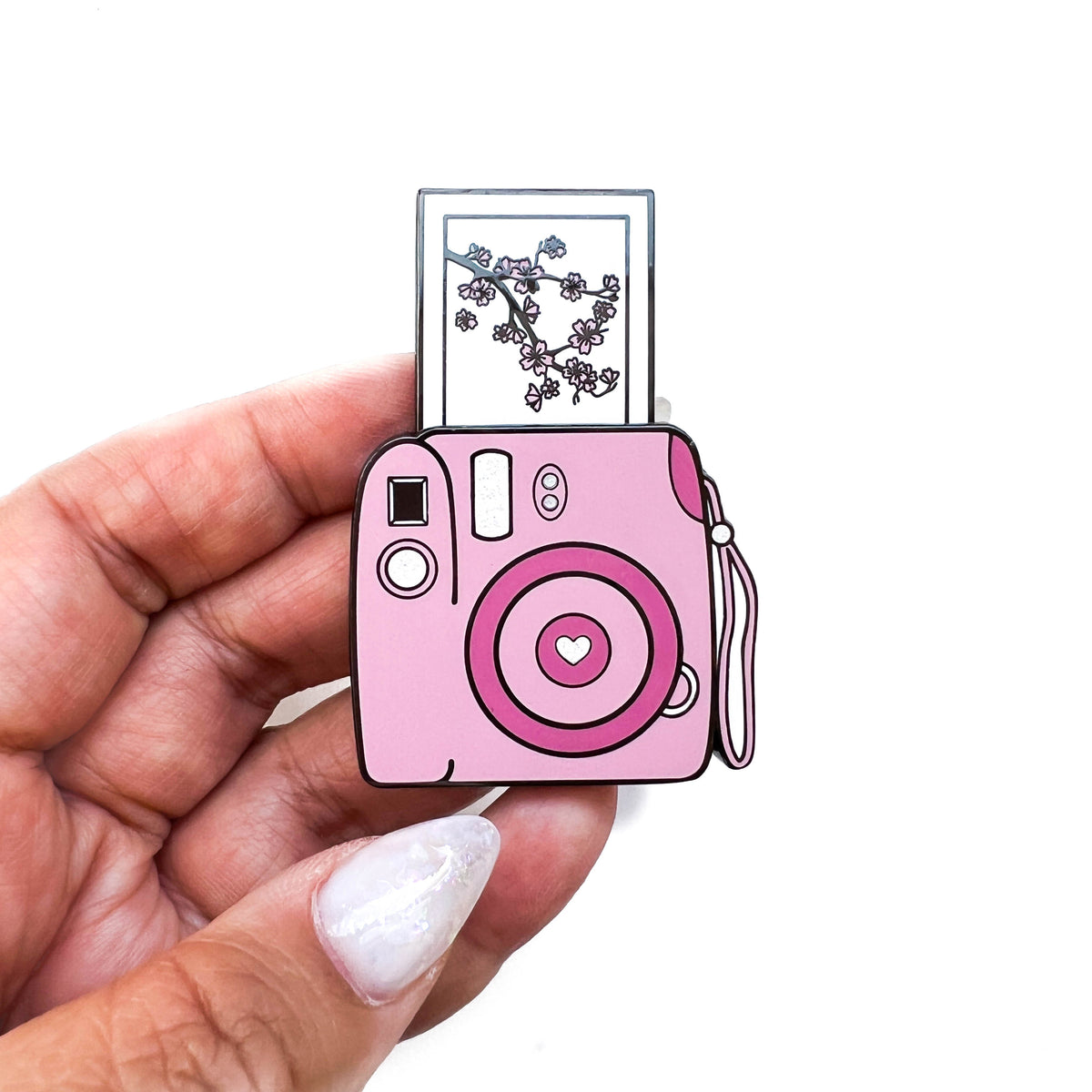 Enamel Pin | Sakura Picnic Polaroid