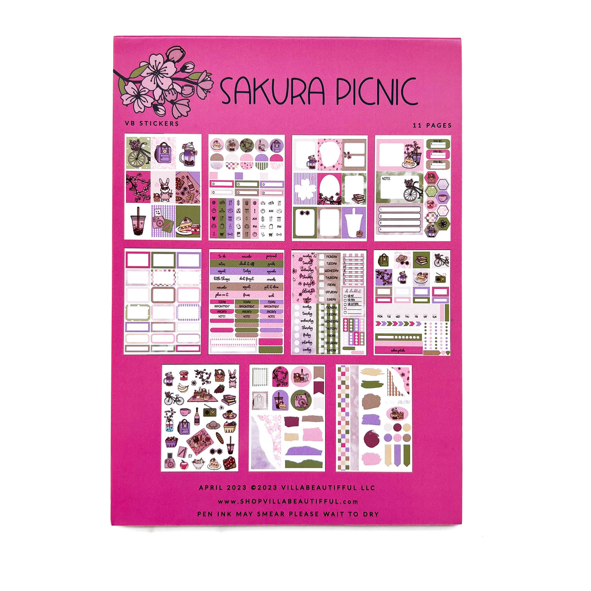 VB Sticker Book | Sakura Picnic