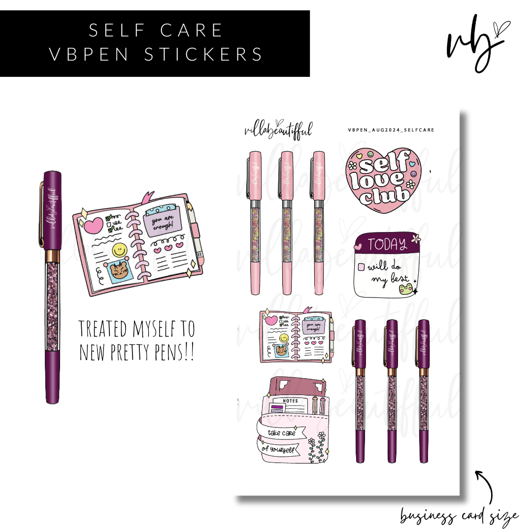 Sticker Sheet | VBPens Mini Self Care