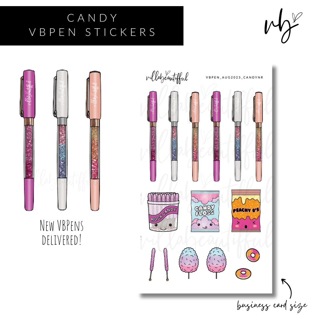 Sticker Sheet | New Release VBPens Candy