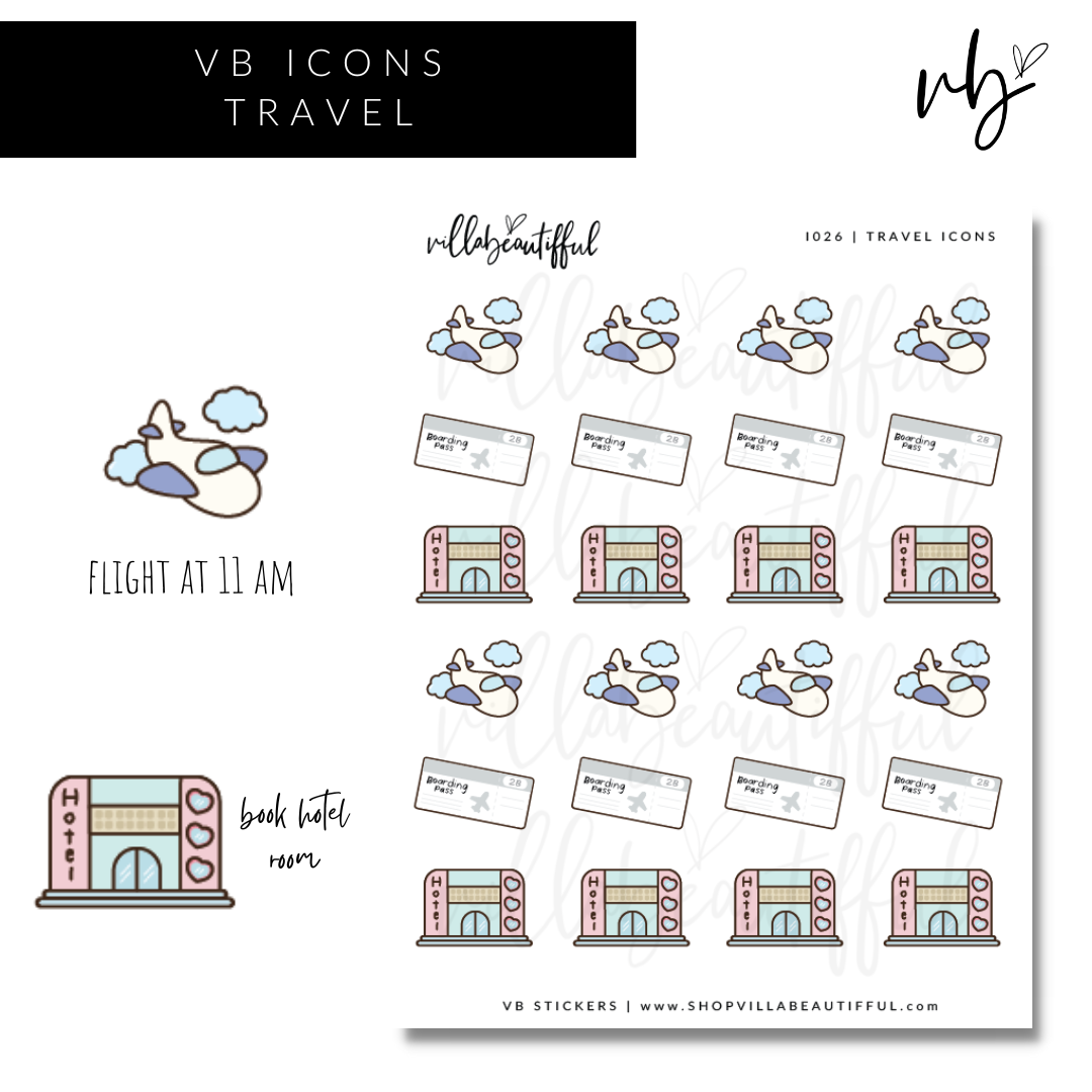 Sticker Sheet | I026 Travel