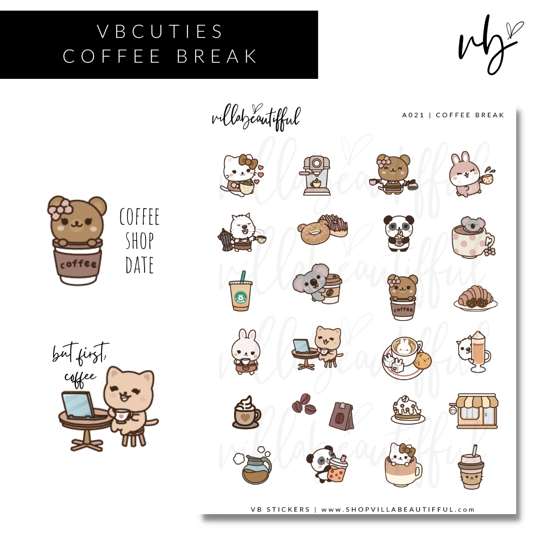 Sticker Sheet | A021 Coffee Break