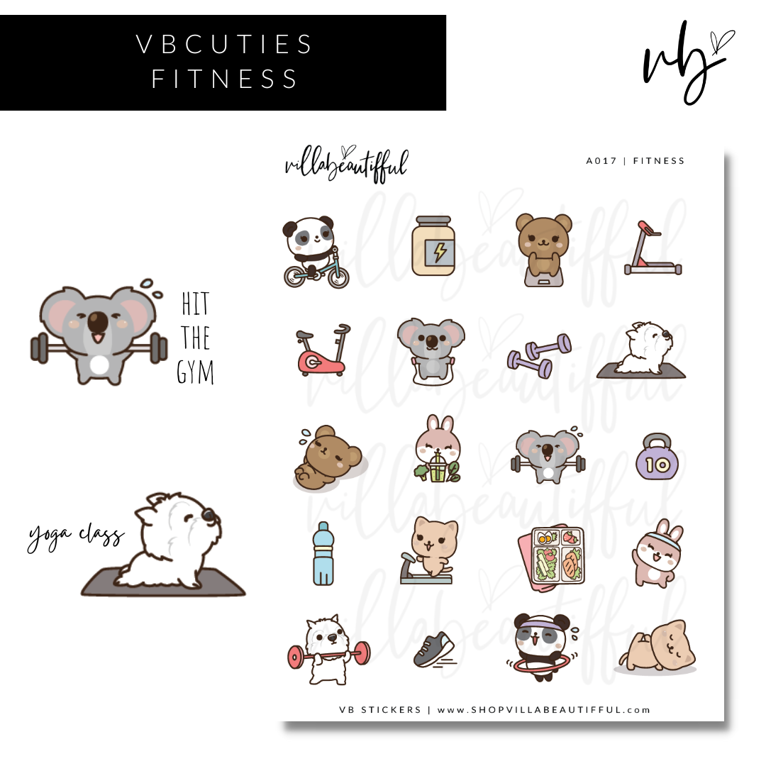 Sticker Sheet | A017 Fitness