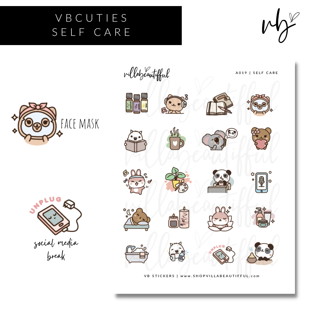 Sticker Sheet | A019 Self Care