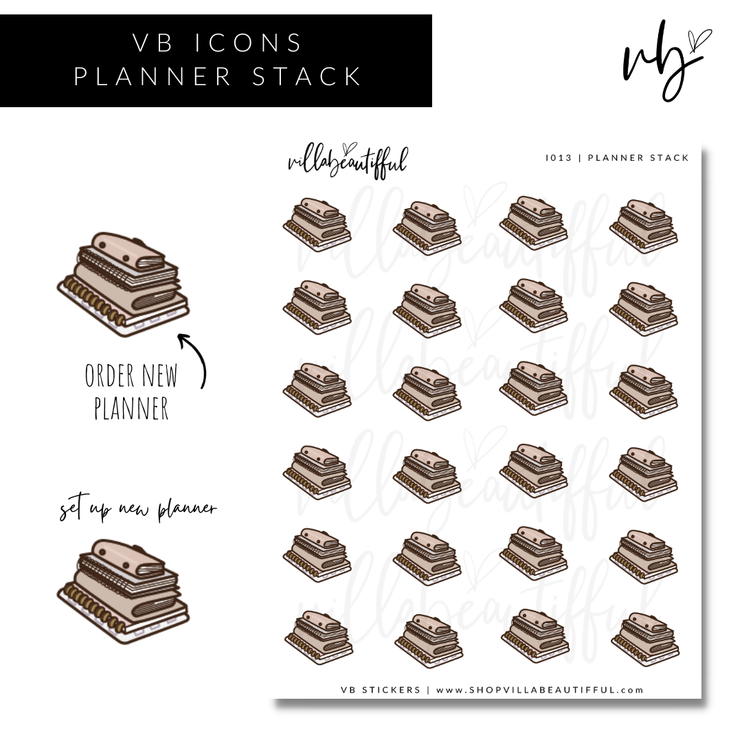 Sticker Sheet | I013 Planner Stack