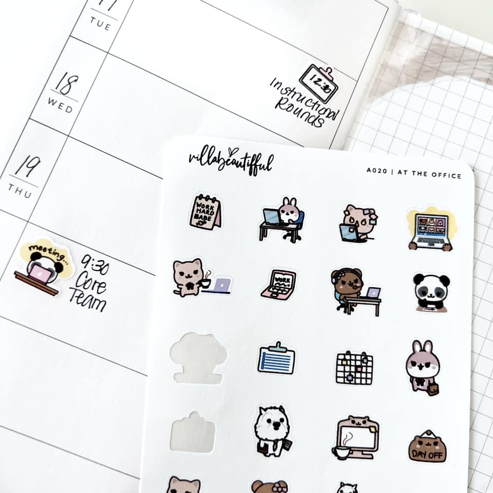 Sticker Sheet | A020 At The Office