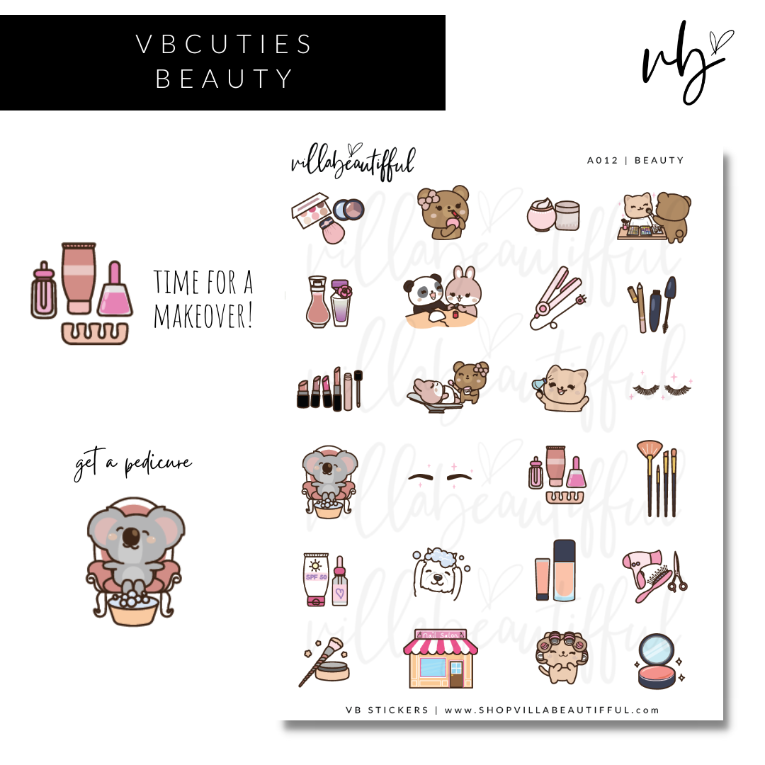 Sticker Sheet | A012 Beauty