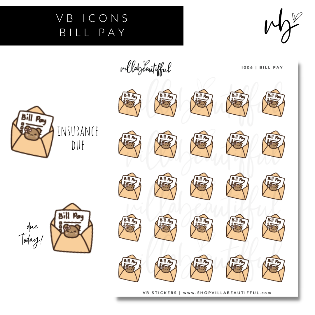 Sticker Sheet | I006 Bill Pay