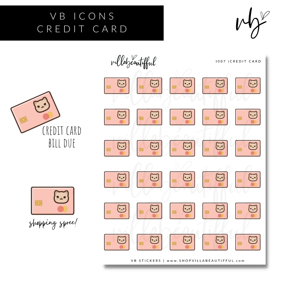 Sticker Sheet | I007 Credit Card