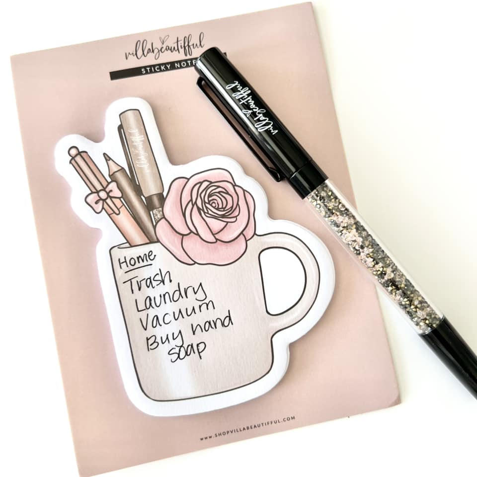 Sticky Note | Floral Pen Cup