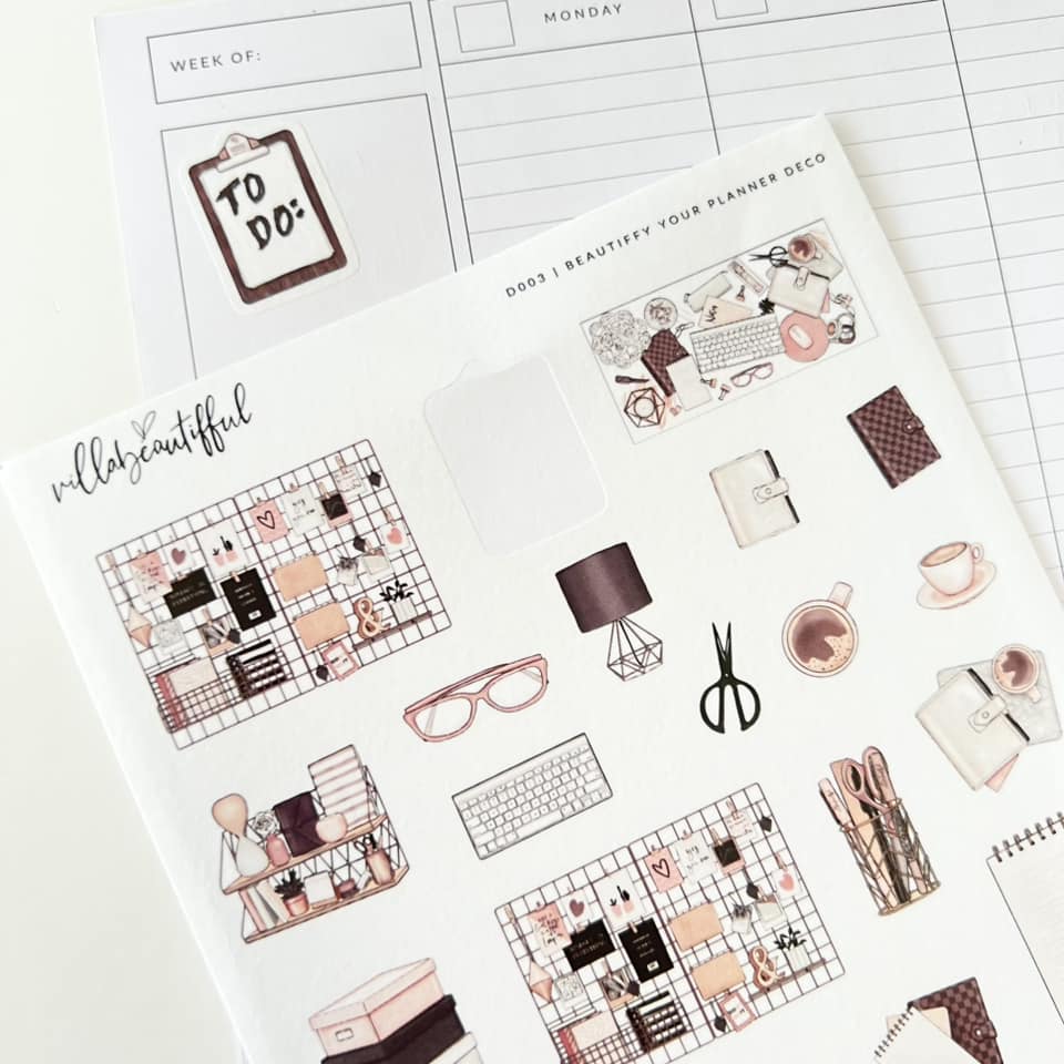 Sticker Sheet | D003 Beautiffy Your Planner