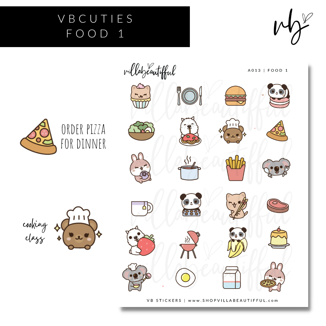 Sticker Sheet | A013 Food 1