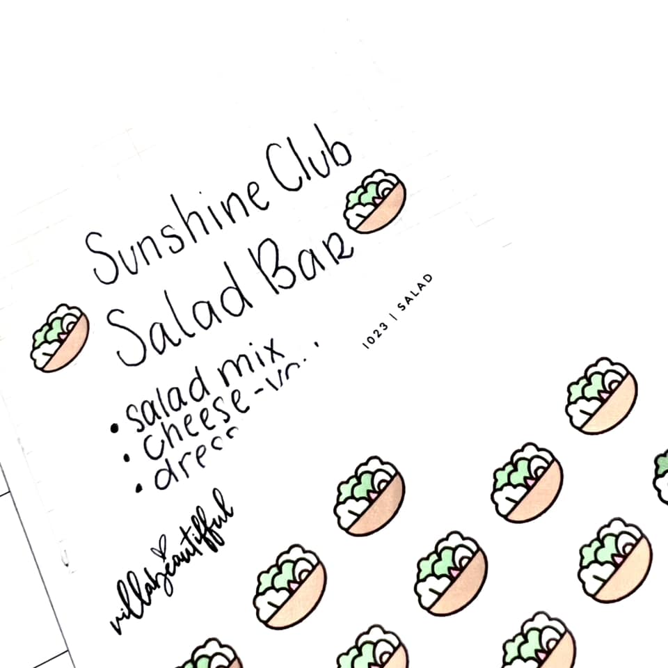 Sticker Sheet | I023 Salad