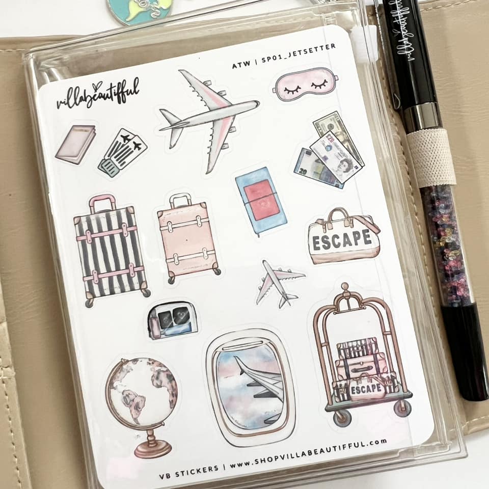 Sticker Sheet | Around the World 01 Jetsetter