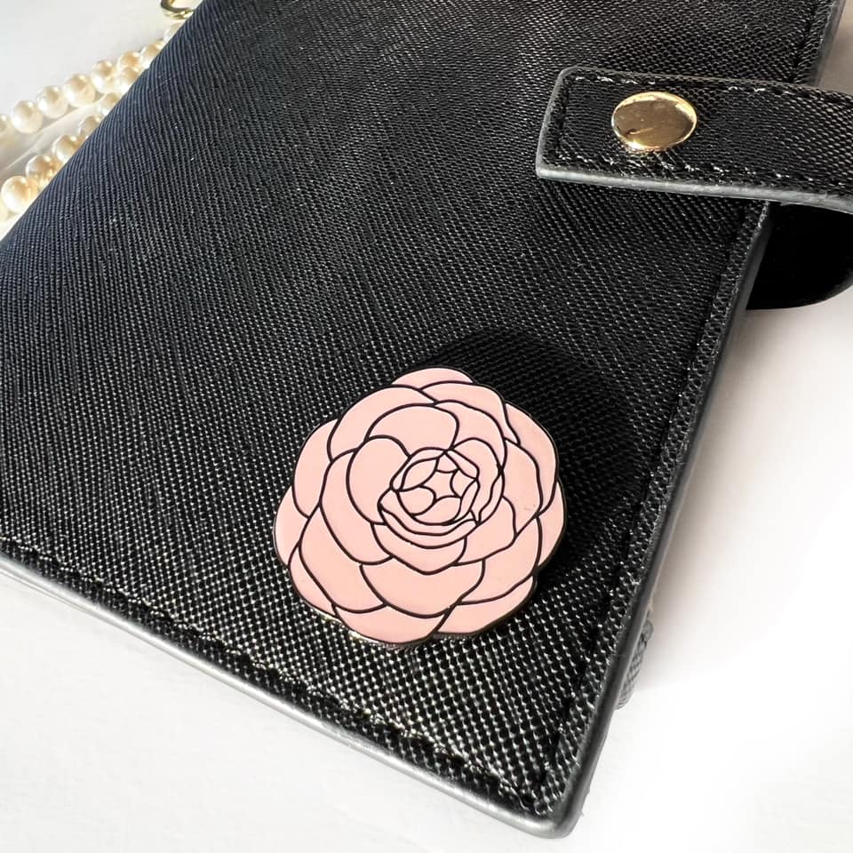 Enamel Magnetic Charm | Camellia Flower