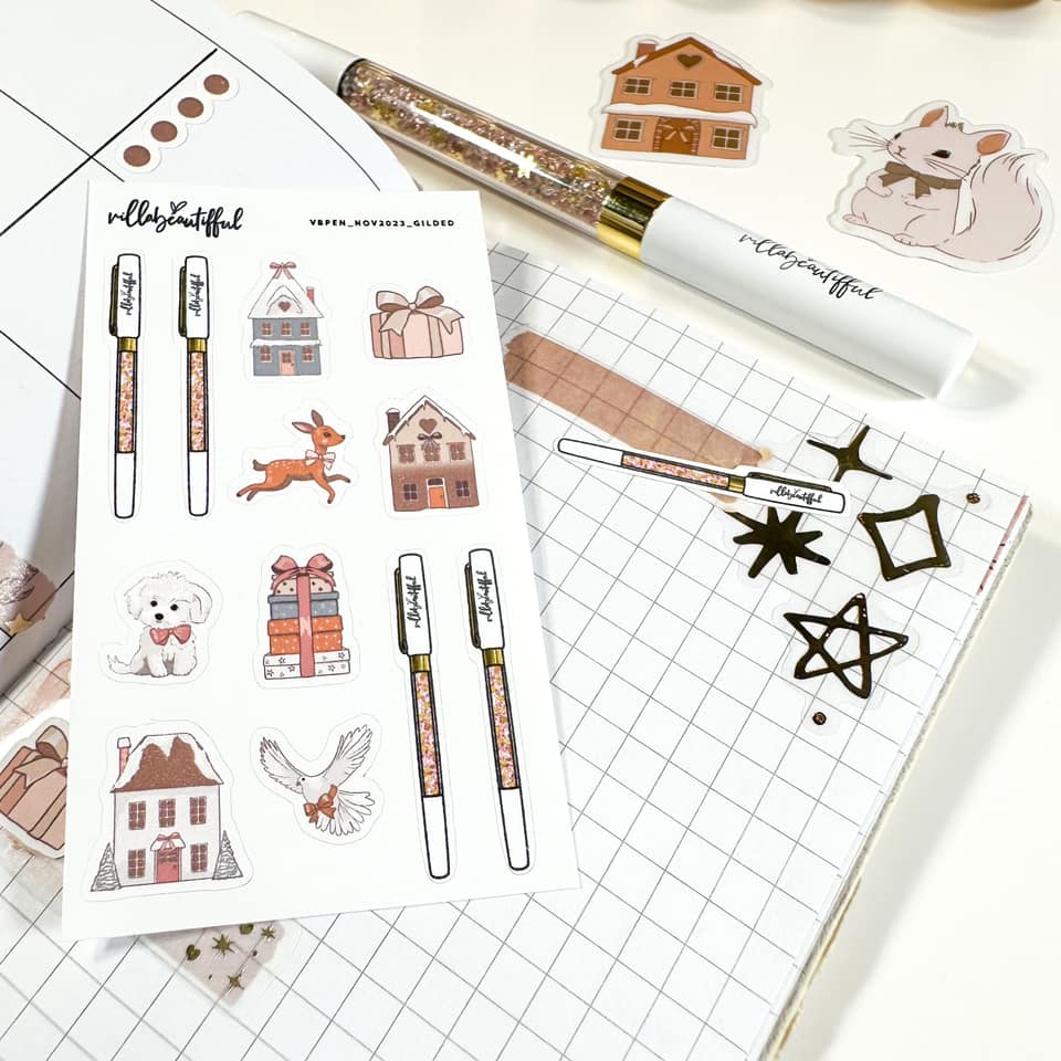 Sticker Sheet | Gilded VBPen Mini