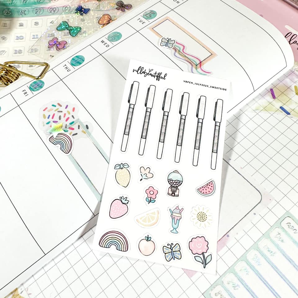 Sticker Sheet | VBPens Mini Sweet Side