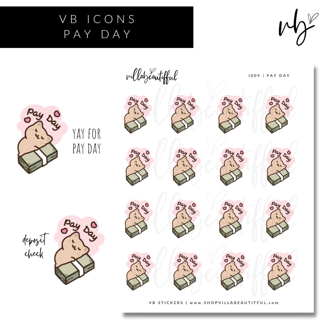 Sticker Sheet | I009 Pay Day