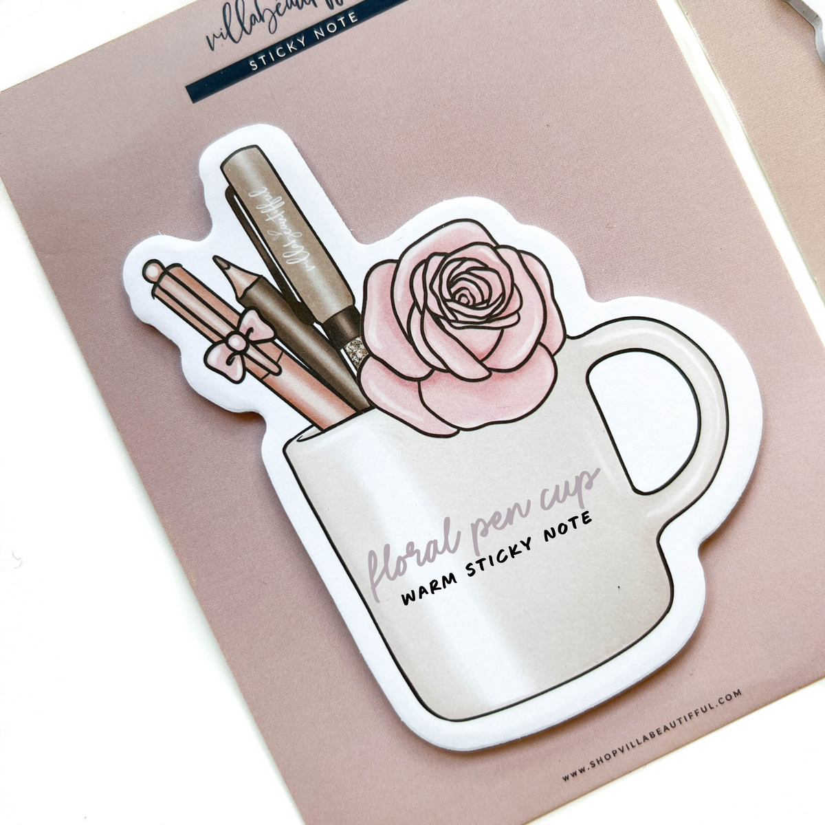 Sticky Note | Floral Pen Cup