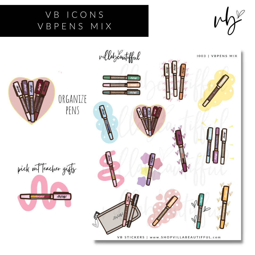 Sticker Sheet | I003 VBPens Mix