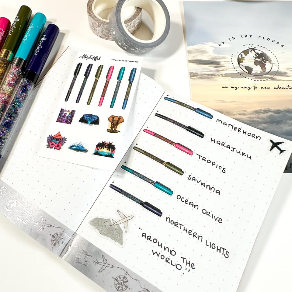 Sticker Sheet | VBPens Mini Around The World