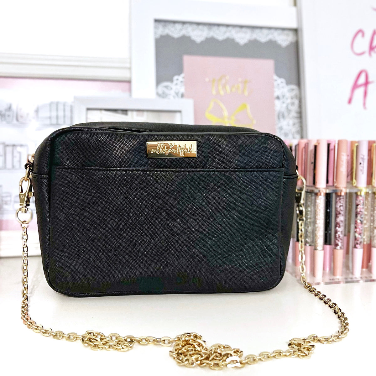 VB Crossbody Purse | Black