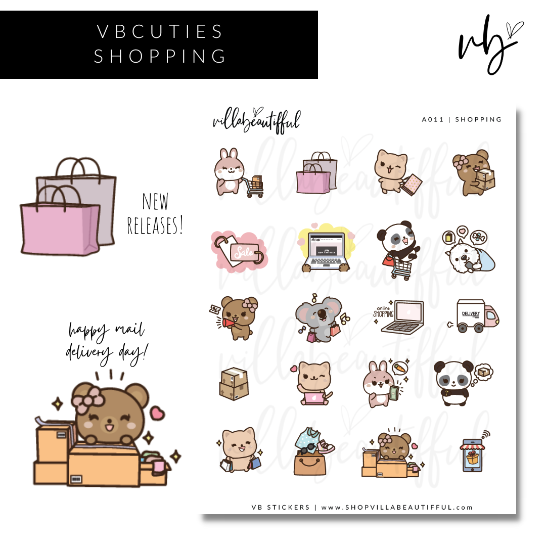 Sticker Sheet | A011 Shopping