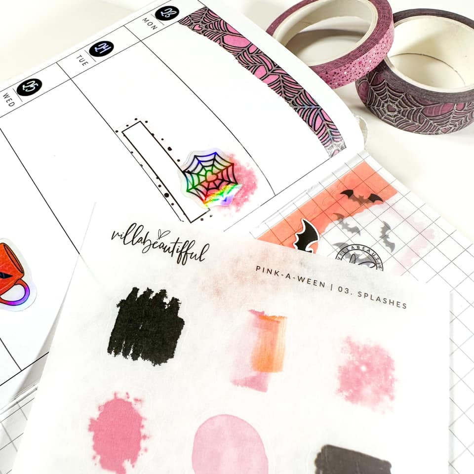 Sticker Sheet | Pink-A-Ween 03 Splashes