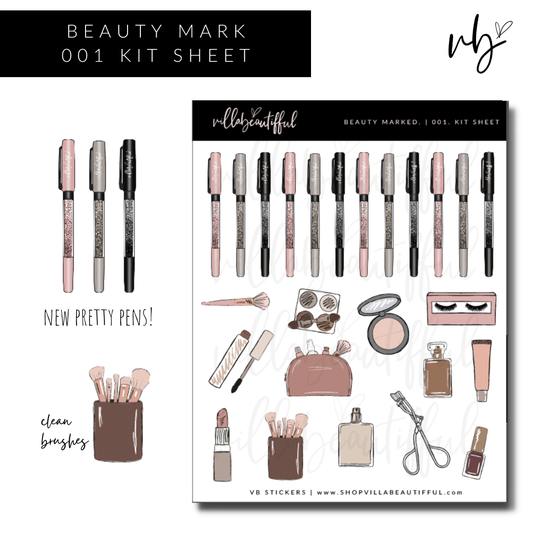 Sticker Sheet | Beauty Mark 01 Kit Sheet