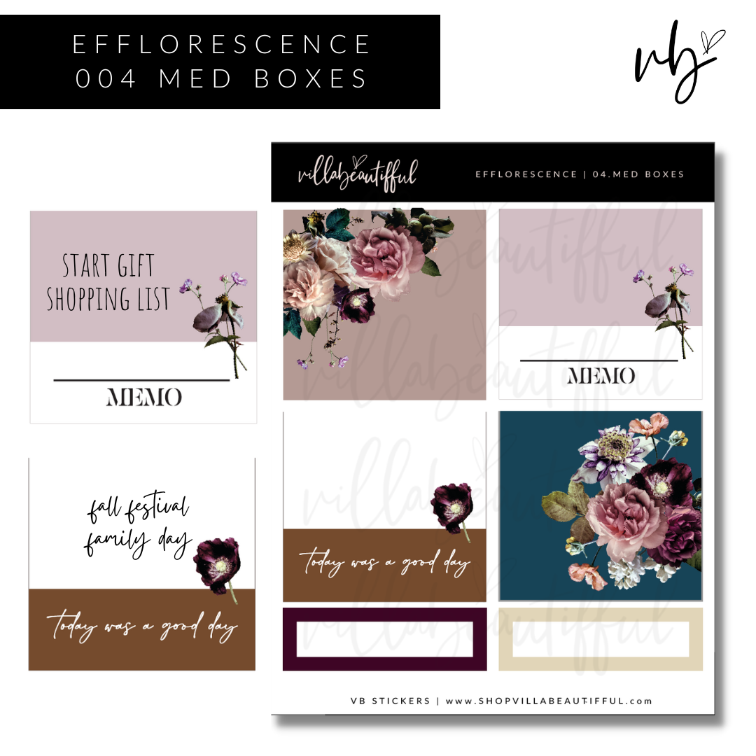 Sticker Sheet | Efflorescence 04 Med Boxes