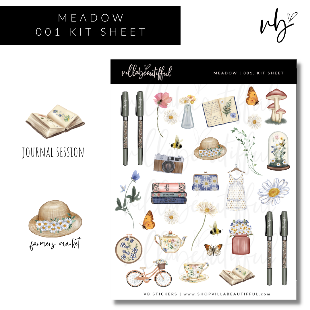 Sticker Sheet | Meadow 01 Kit Sheet