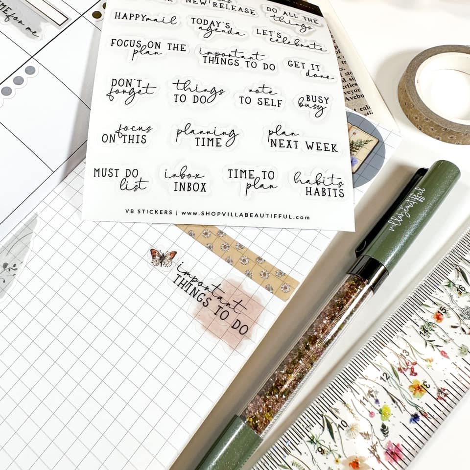 Sticker Sheet | Meadow 03 Planning Scripts